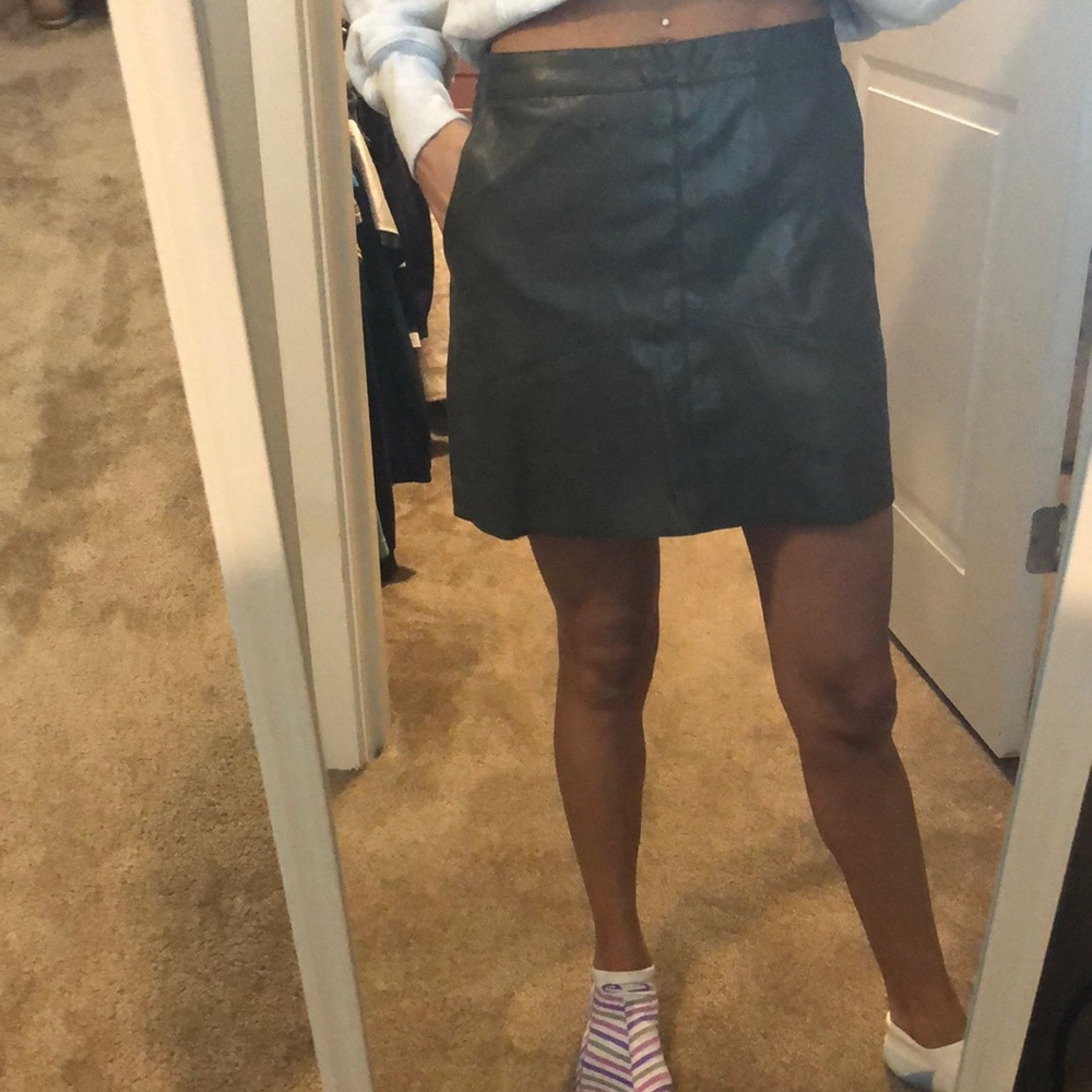 Leather skirt